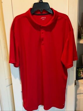 bcg Men's Bright Red Performance Polo